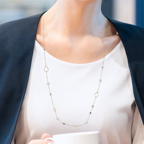 K18 6.5～7.0㎜　デザインネックレス - Tensei Pearl Online Store　天成真珠　公式通販ショップ