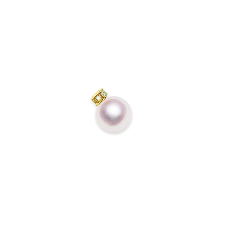 K18 8.0㎜　ペンダント　D0.03ct - Tensei Pearl Online Store　天成真珠　公式通販ショップ