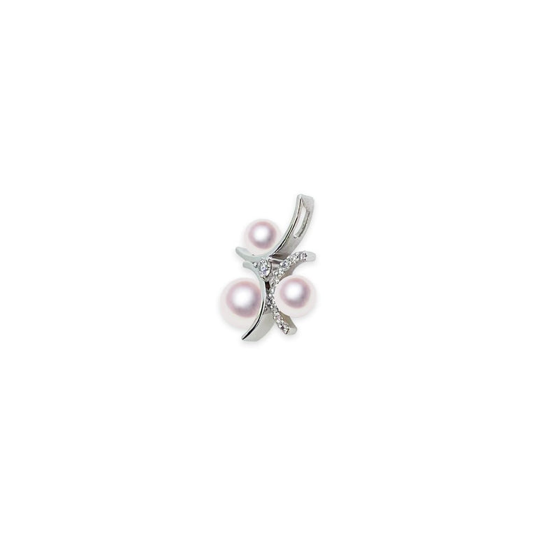 Pt 4.5～6.0㎜　ペンダント D0.12ct - Tensei Pearl Online Store　天成真珠　公式通販ショップ