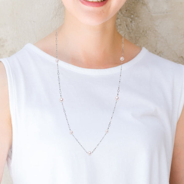 Pt 6.5~8.5㎜　デザインネックレス - Tensei Pearl Online Store　天成真珠　公式通販ショップ