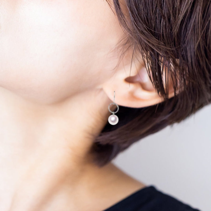 Pt　7.5㎜　デザインピアス - Tensei Pearl Online Store　天成真珠　公式通販ショップ