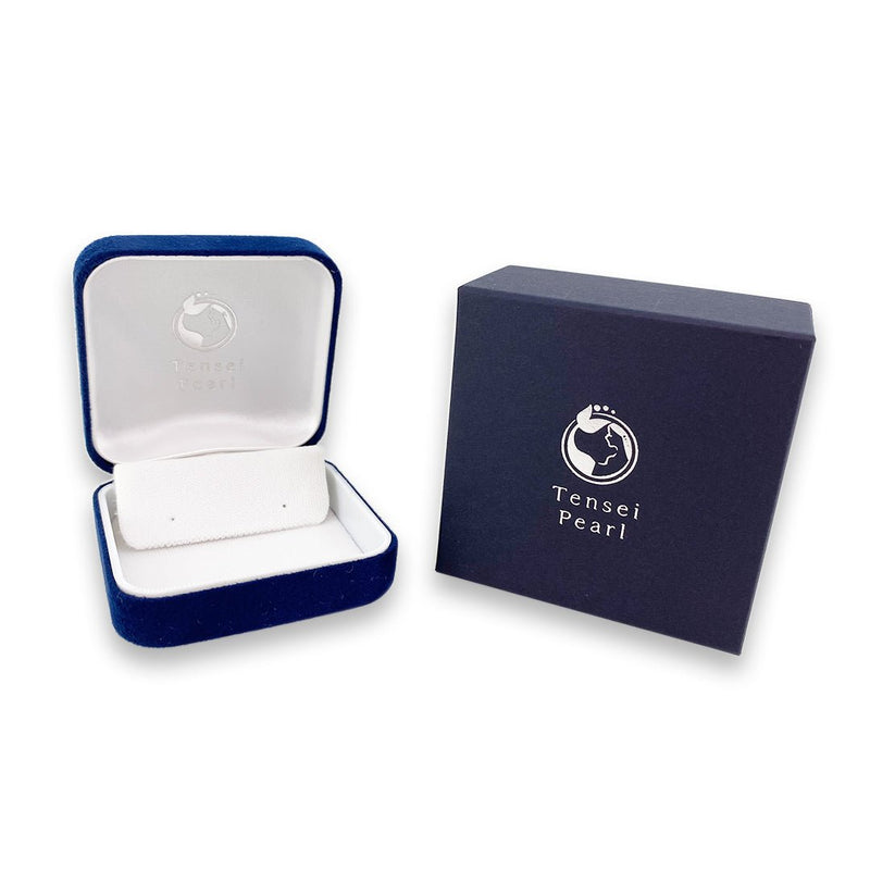 K18 6.0-6.5㎜ Design earrings D0.18CT -TENSEI PEARL ONLINE STORE Tenari Pearl Official Mail Order Shop