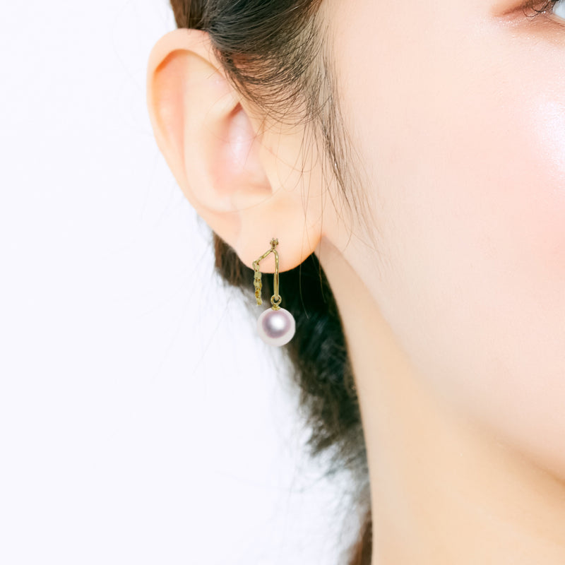 K18 8.0㎜ Design Earrings -TENSEI PEARL ONLINE STORE Tenari Pearl Official Mail Order Shop