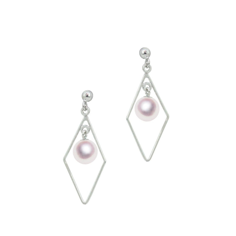 K18WG 5.0㎜ Design Earrings -TENSEI PEARL ONLINE STORE Tenari Pearl Official Mail Order Shop